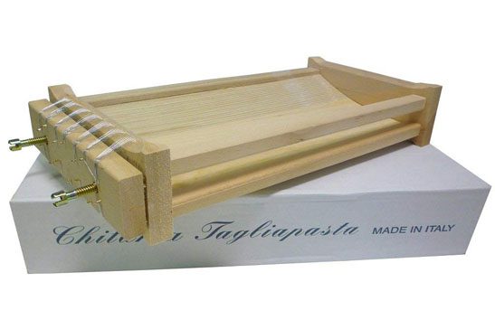 Kit Chitarra Piccola Taglia Pasta E Mattarello Liscio Di Faggio Per - 13